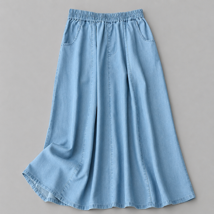 ODETTE Relaxed Denim Skirt