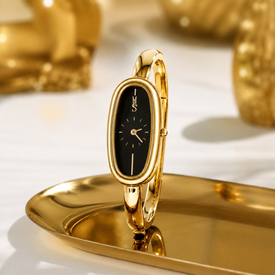ROSANNE Vintage Bracelet Watch - Midnight Gold