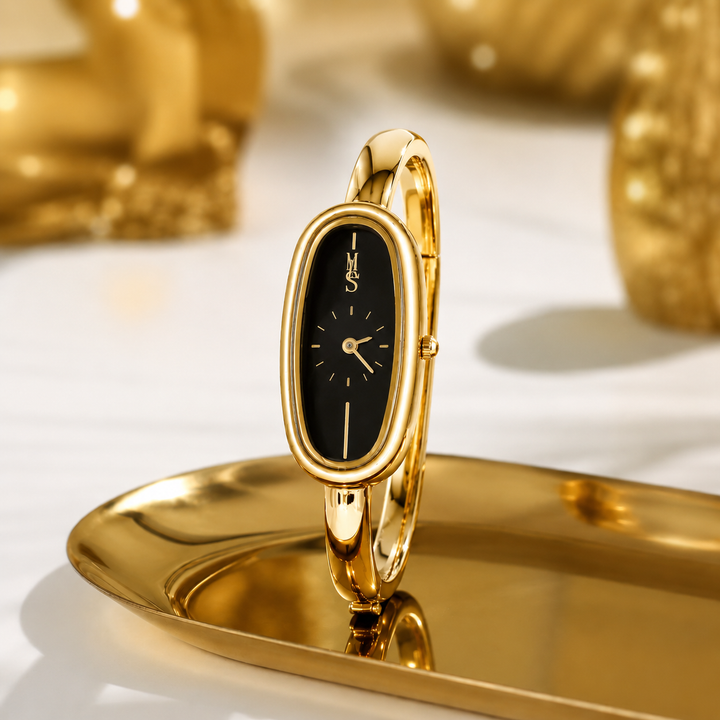 ROSANNE Vintage Bracelet Watch - Midnight Gold