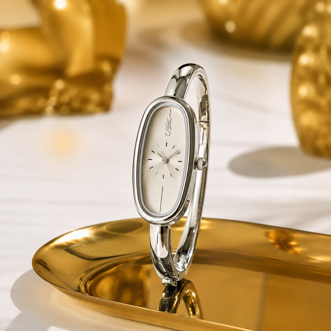 ROSANNE Vintage Bracelet Watch - Ivory Silver