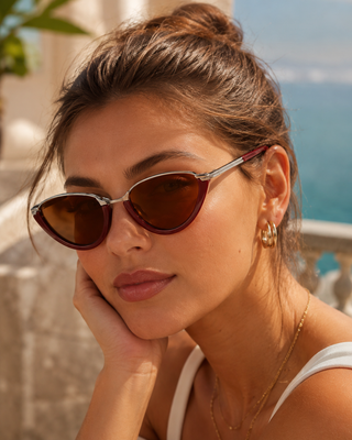 AURELIE Retro Cat-Eye Sunglasses