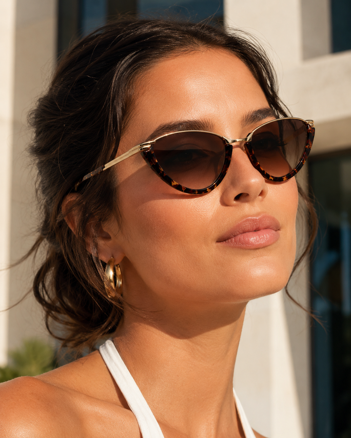 AURELIE Retro Cat-Eye Sunglasses