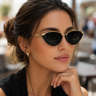 AURELIE Retro Cat-Eye Sunglasses