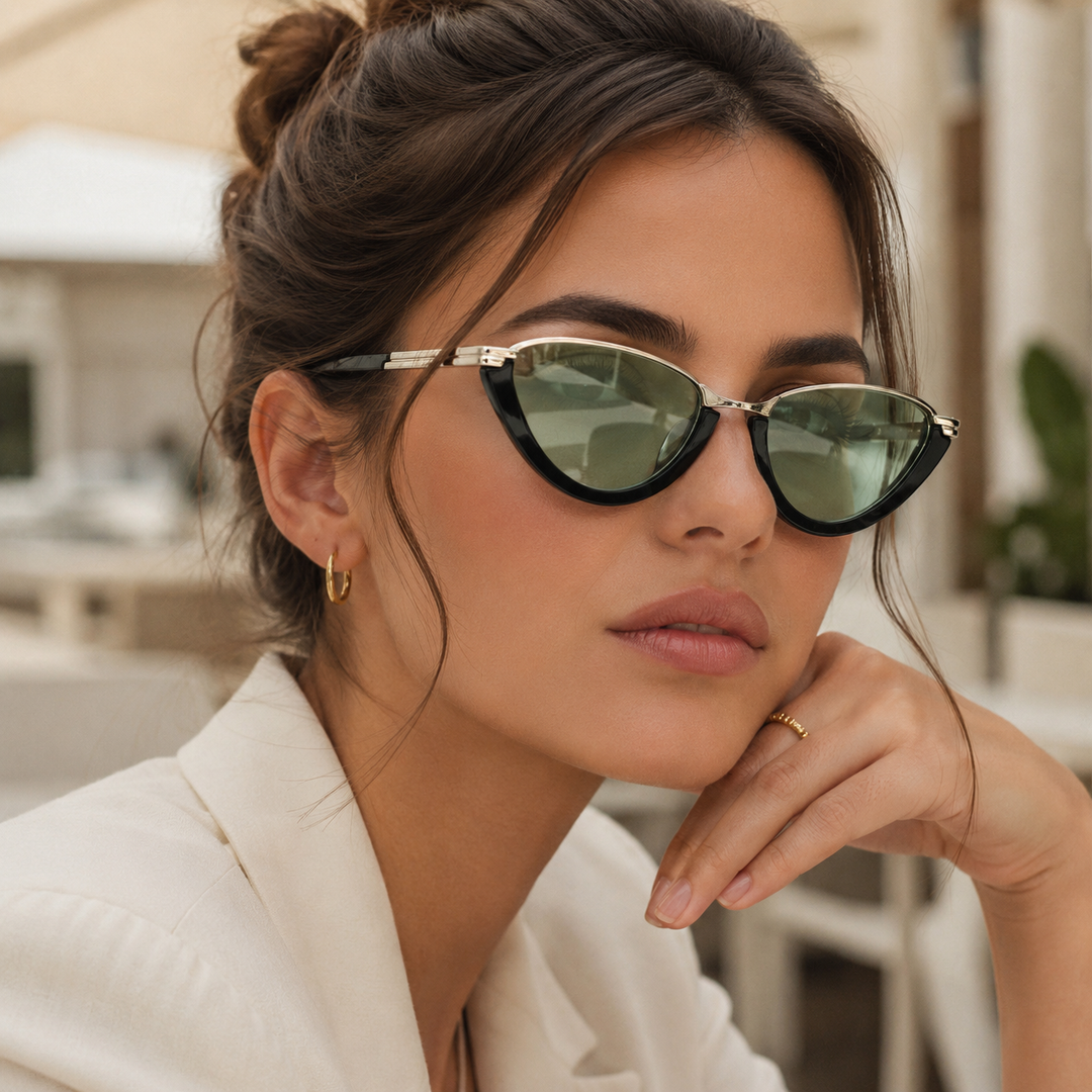 AURELIE Retro Cat-Eye Sunglasses