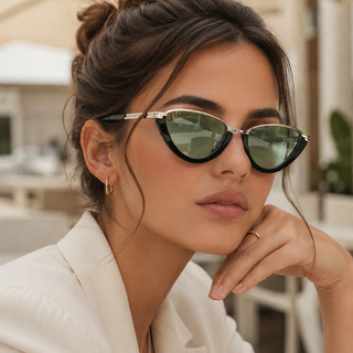 AURELIE Retro Cat-Eye Sunglasses