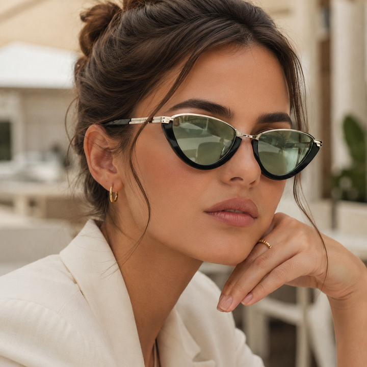 AURELIE Retro Cat-Eye Sunglasses