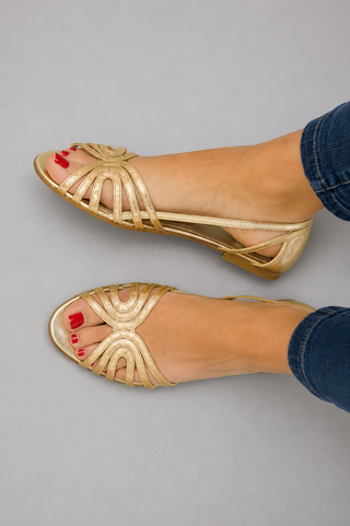 ELEONORA™ - Golden Lightweight Strap Sandals for Summer