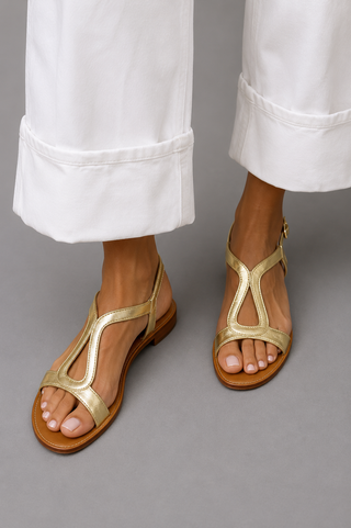 CORALIE™ - Golden Elongating Sandals