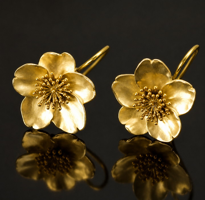 AMANDINE - Classic Flower Earrings
