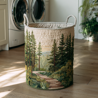 RONJA - Forest Multi-Design Quilted Laundry Basket