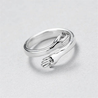 Nina | Adjustable Silver Hug Ring