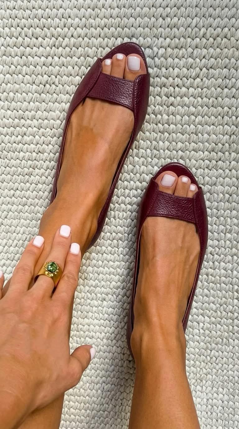 ADELINA™ - Chic Comfort Golden Flat Sandals