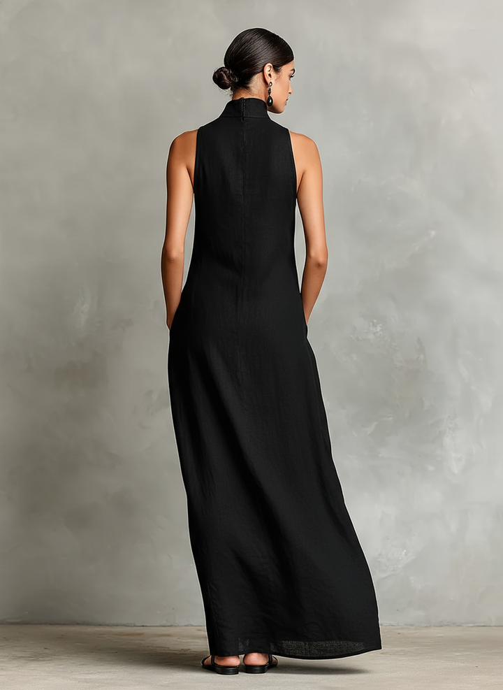 CHIARA - Maxi Dress with High Neck