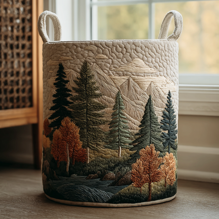 RONJA - Forest Multi-Design Quilted Laundry Basket