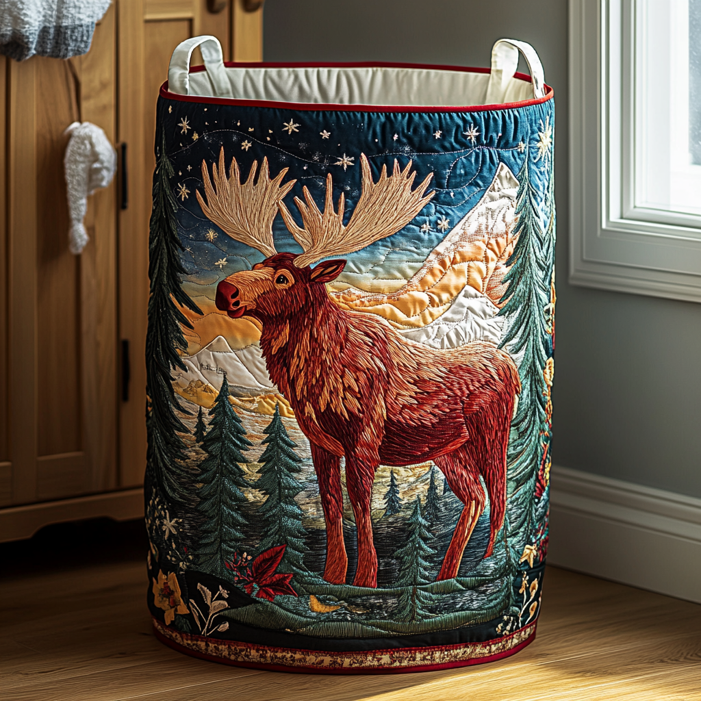 RONJA - Forest Multi-Design Quilted Laundry Basket
