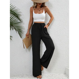 FISHA™ – Classic High Waist Wide Leg Trousers