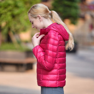 LIYANNA™ - Comfy Plus Size Lightweight Hooded Long Sleeve Puffer Jacket