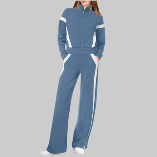 QASU™ - Casual Long Sleeve Top and Sweatpants Set