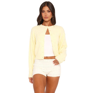 SHASA™ - Casual Cropped Long Sleeve Cardigan