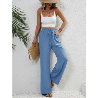 FISHA™ – Classic High Waist Wide Leg Trousers