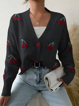 RAINA™ - Chic Button Front Long Sleeve Cardigan
