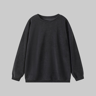 BRITLEY™ - Cozy Plain Long Sleeve Round Neck Sweatshirt