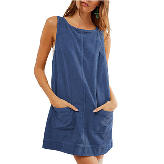 VICTORIA™ - Corduroy Overall Dress with Pockets for Fall & Winter