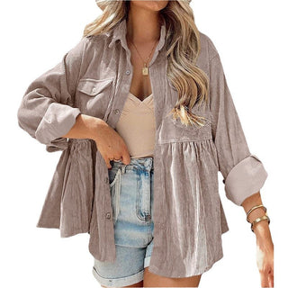VARO™ - Vintage Long Sleeve Button Down Oversized Jacket
