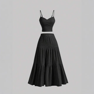 DALISAY™ – Chic A-line Crop and Skirt Co-ord