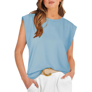 SAMPAGUITA™ –  Comfy Loose Fit Crew Neck Summer Top