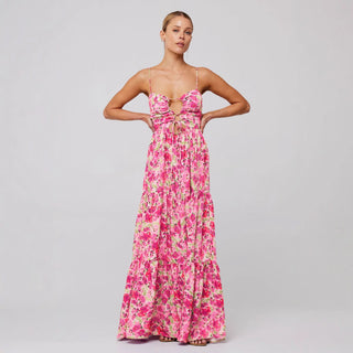 MARSHA™ - Chic Sleeveless Cross Tie-Up Front Summer Maxi Dress