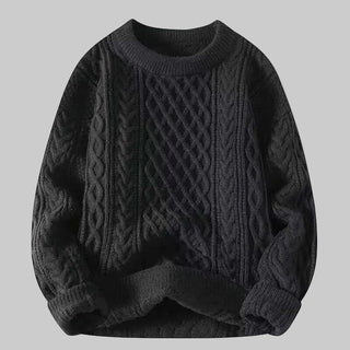 VIOLETA™ - Cozy Long Sleeve Round Neck Textured Sweater