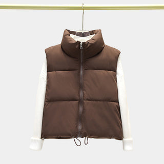 ZARA™ - Casual Stand Collar Cropped Zip Coat for Cold Weather