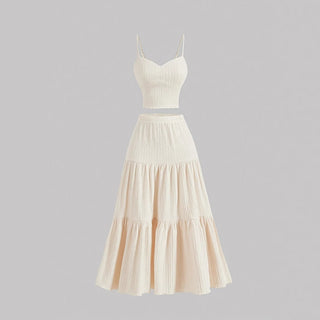 DALISAY™ – Chic A-line Crop and Skirt Co-ord