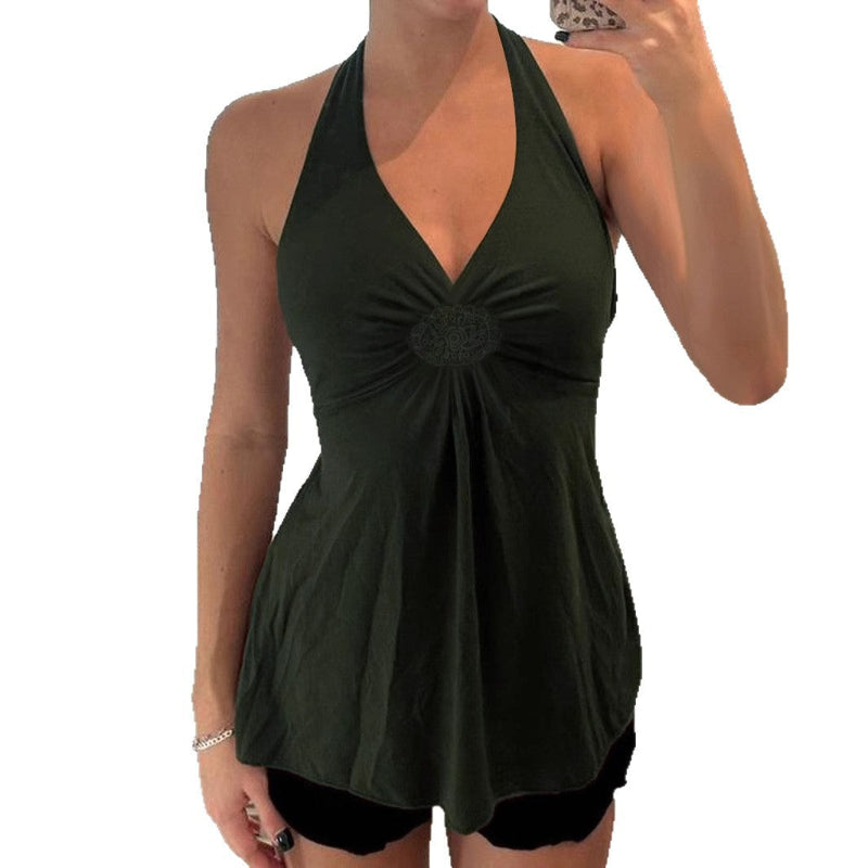 ELSATI™ – Casual Basic Halter Tank Top