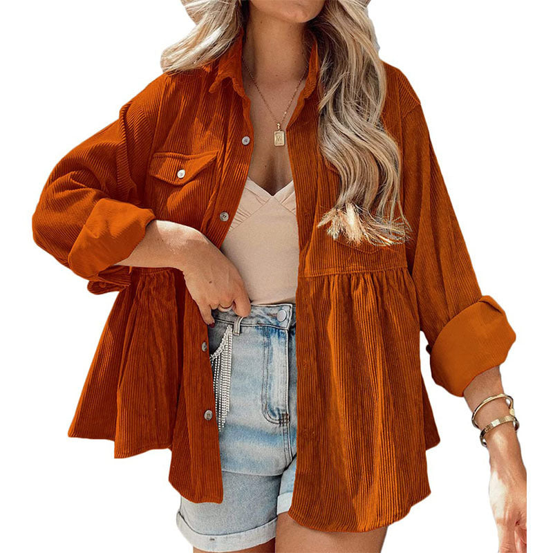 VARO™ - Vintage Long Sleeve Button Down Oversized Jacket