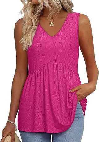 ELIORA™ - Effortless Flowy Sleeveless Tank Top