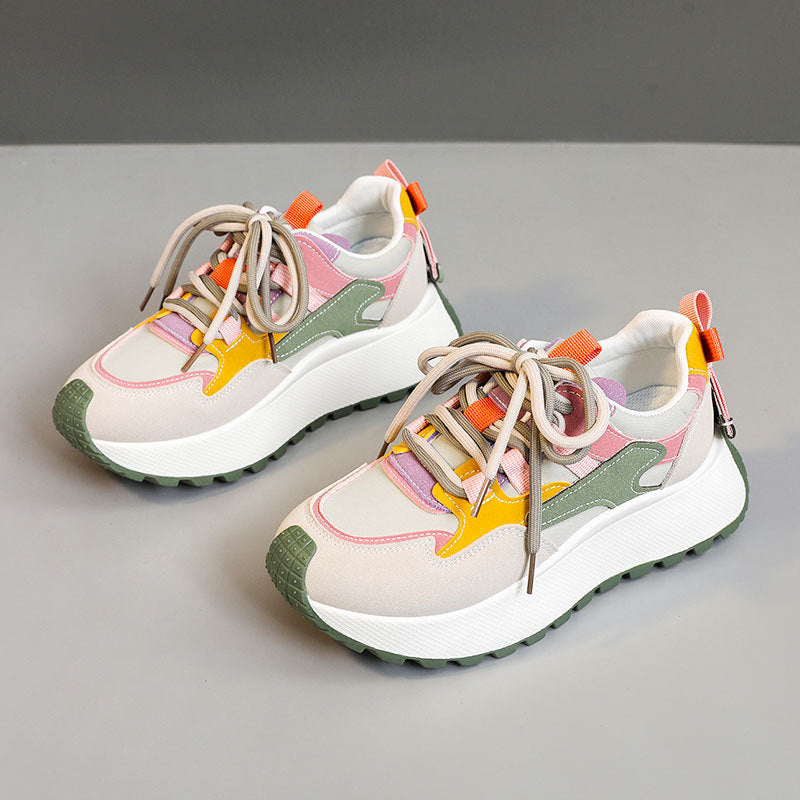 BRISSA™ - Comfy Breathable Lace up Running Sneakers