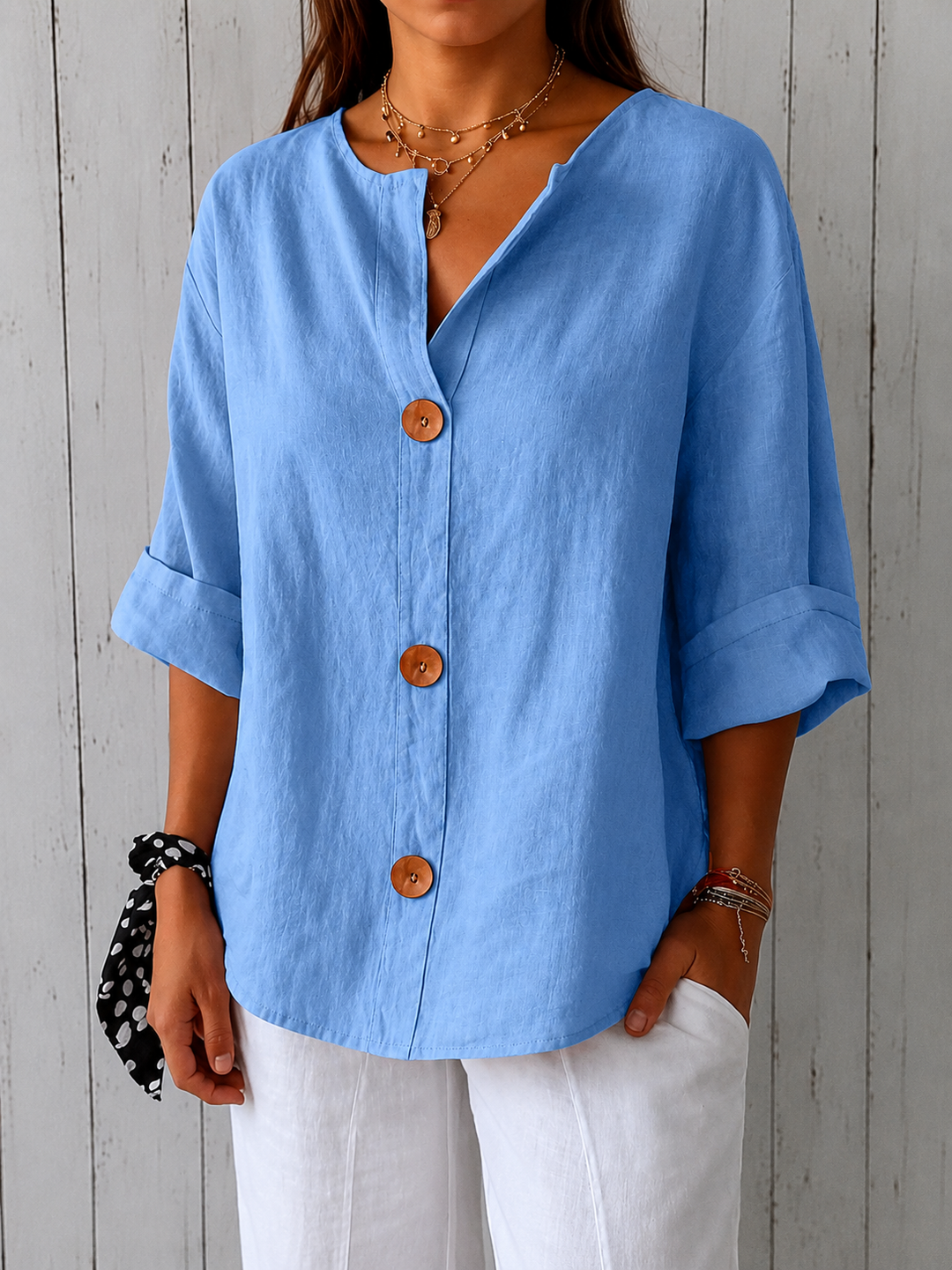 Beatrix - Loose-fitting Summer Blouse