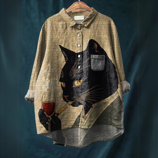 LUCIA™ - Cat Art Shirt