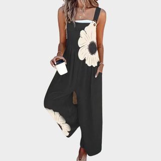 MARISOL - Printed Wide Leg Overalls