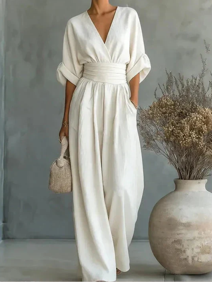 FIORELLA - Fluid Long Jumpsuit with Print