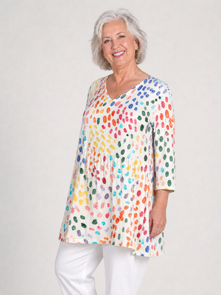 ILEANA™ - Long V-Neck Blouse