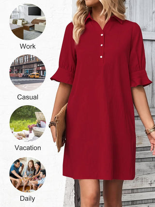 CAMERON - Elegant Ruffle Dress