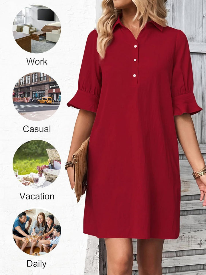 CAMERON - Elegant Ruffle Dress