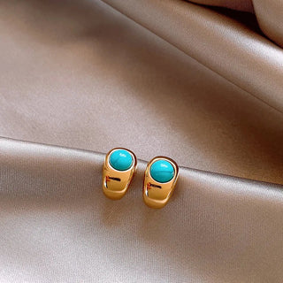 HELOISE - Turquoise Copper Earrings