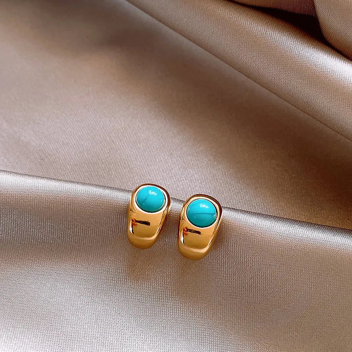 HELOISE - Turquoise Copper Earrings