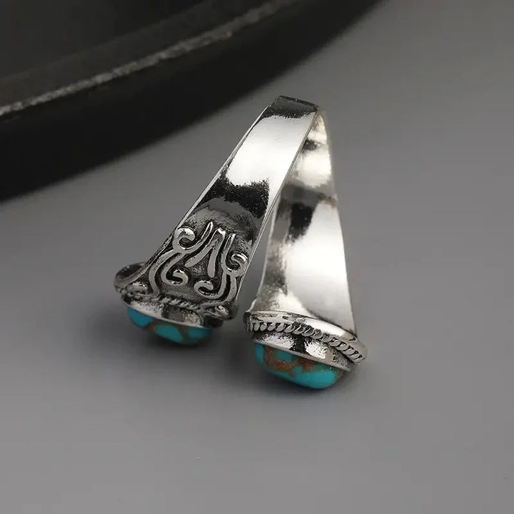 AMELIE - Vintage Turquoise Band Ring