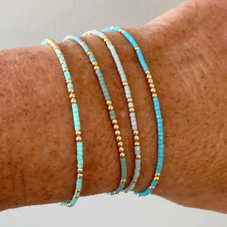 BEATRIX - Turquoise Beaded Bracelet Set