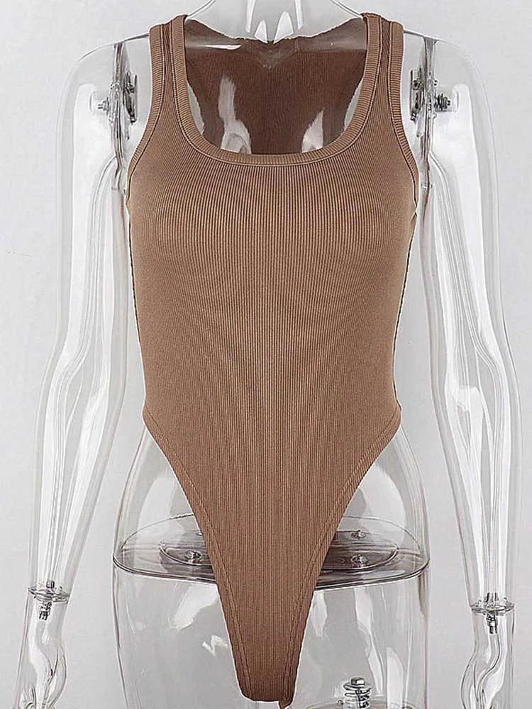 NADÈGE™ – Casual Sleeveless Bodysuit